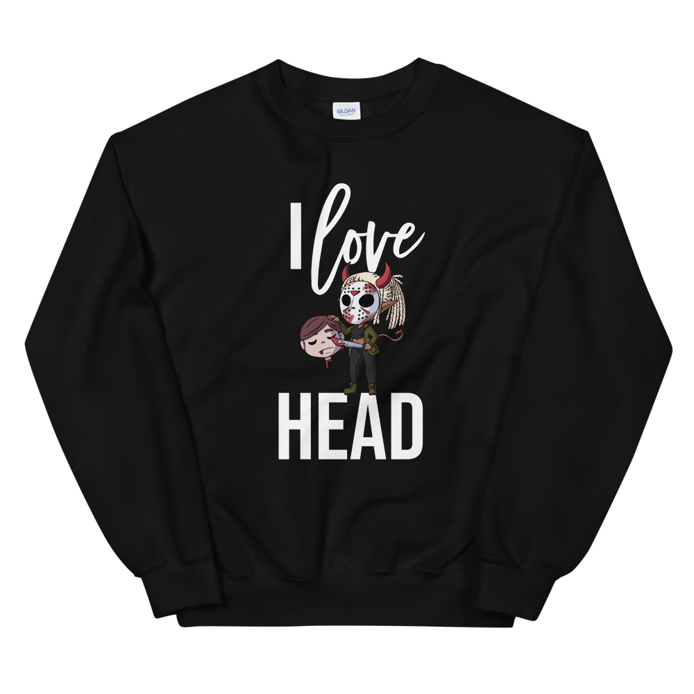 I Love Head Halloween Sweatshirt (Unisex)