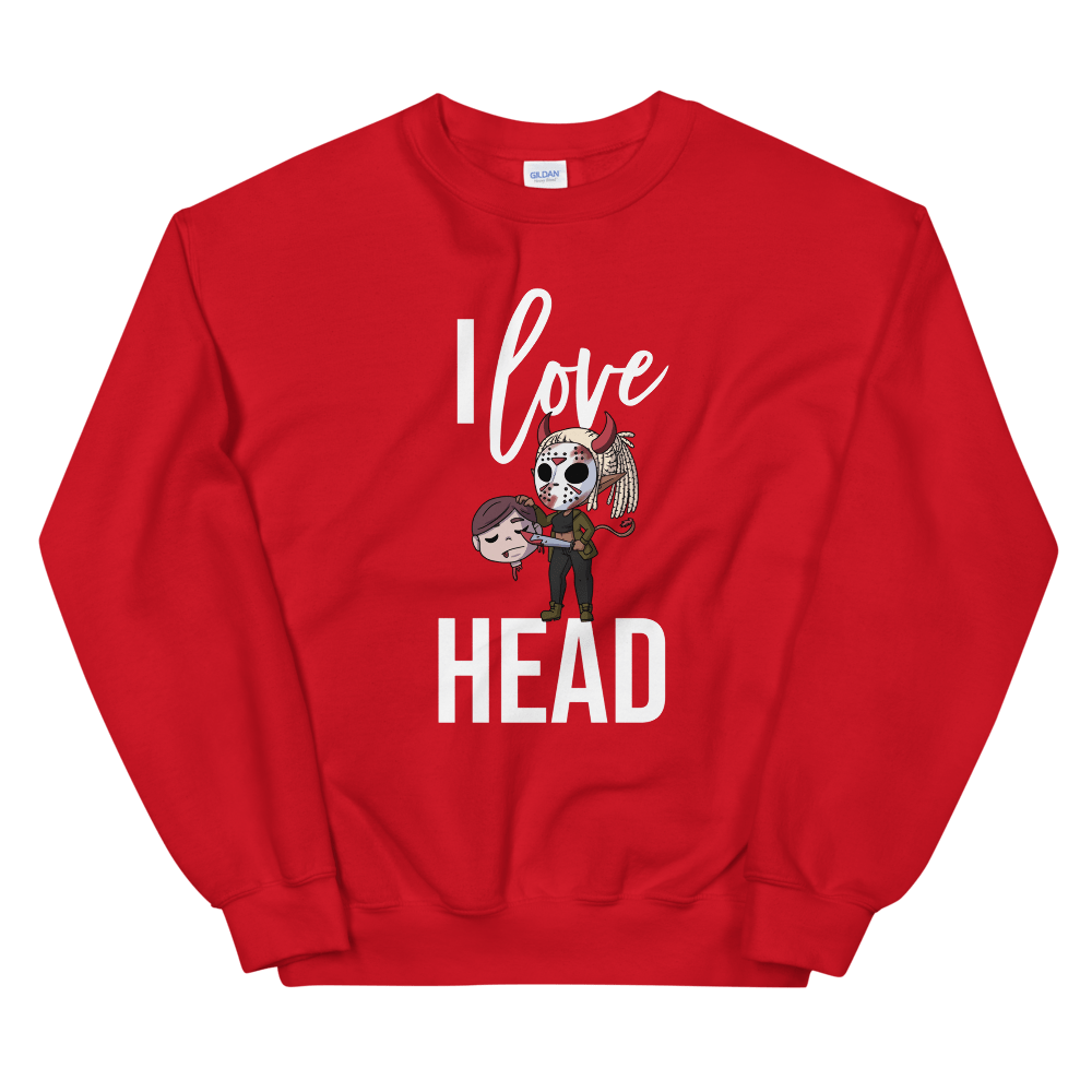 I Love Head Halloween Sweatshirt (Unisex)