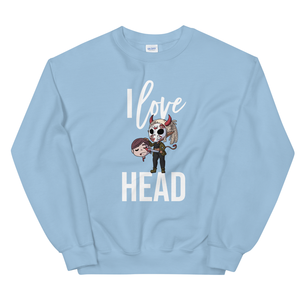 I Love Head Halloween Sweatshirt (Unisex)