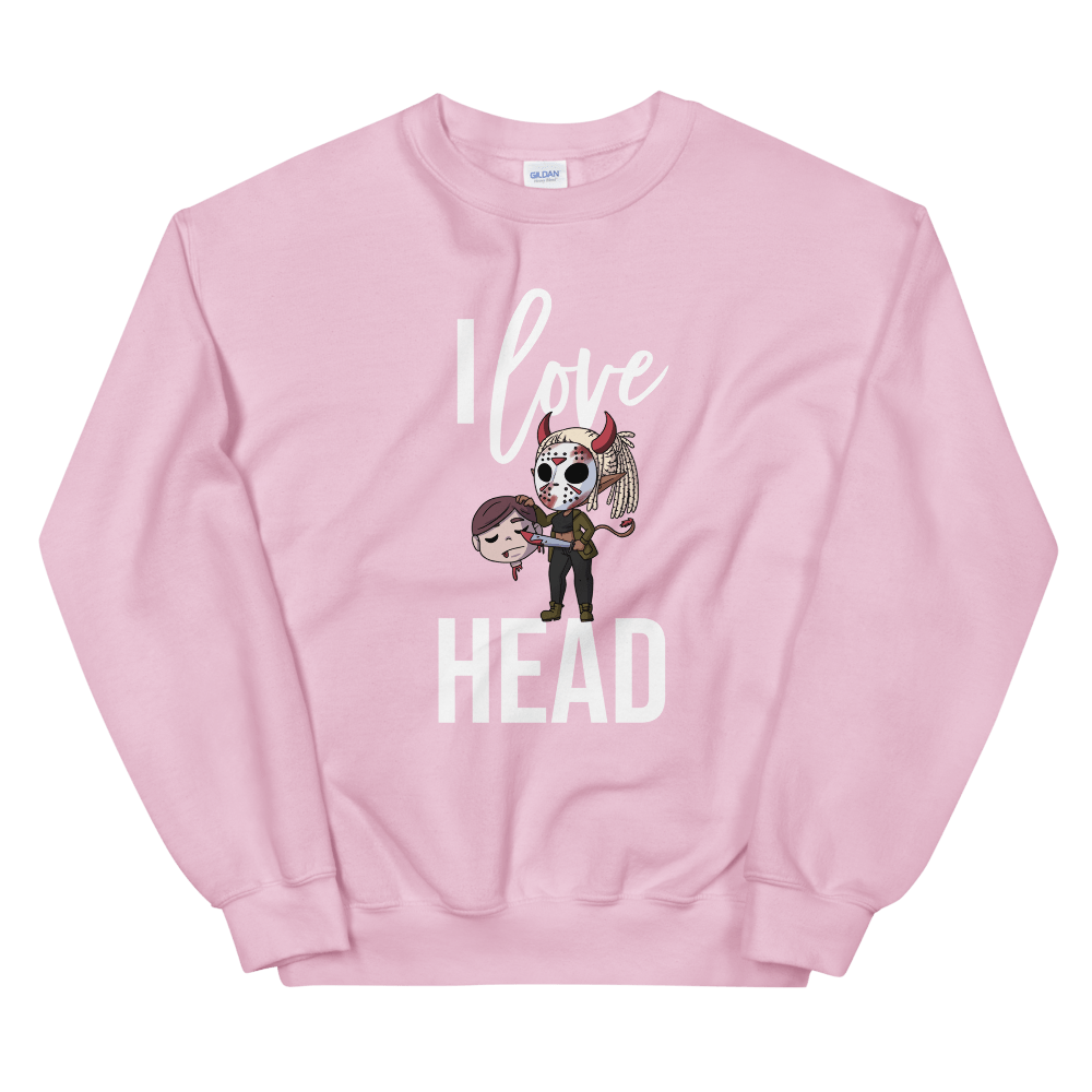 I Love Head Halloween Sweatshirt (Unisex)