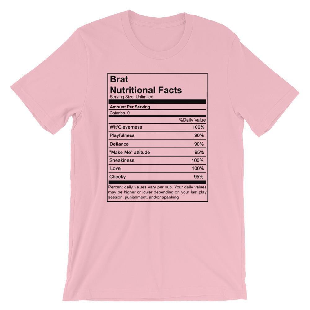 Brat Nutritional Facts T-Shirt (Unisex)