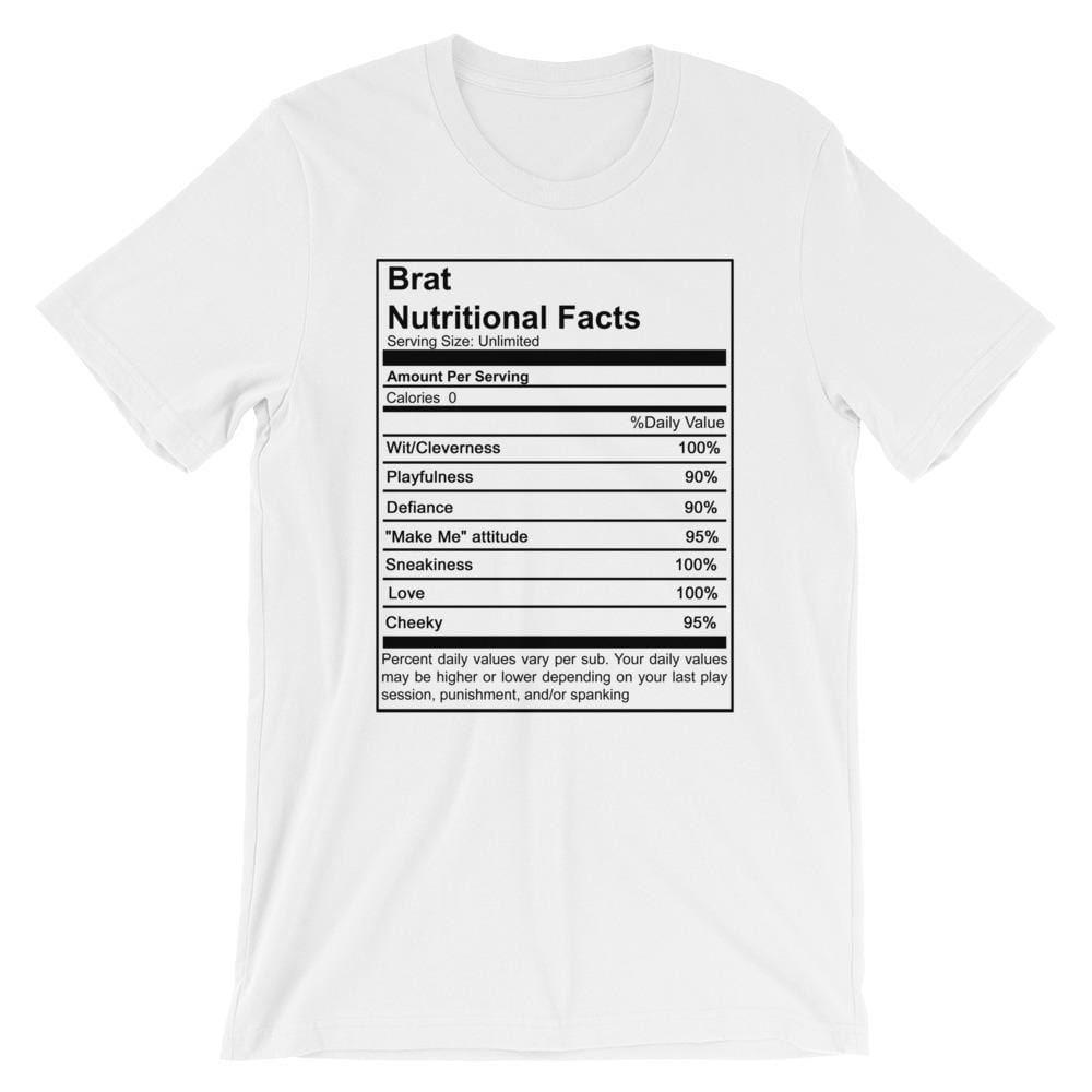 Brat Nutritional Facts T-Shirt (Unisex)