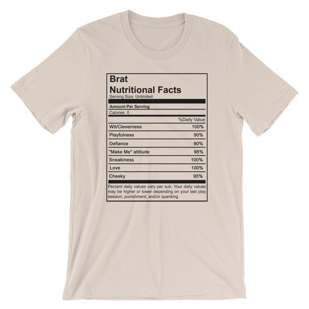 Brat Nutritional Facts T-Shirt (Unisex)