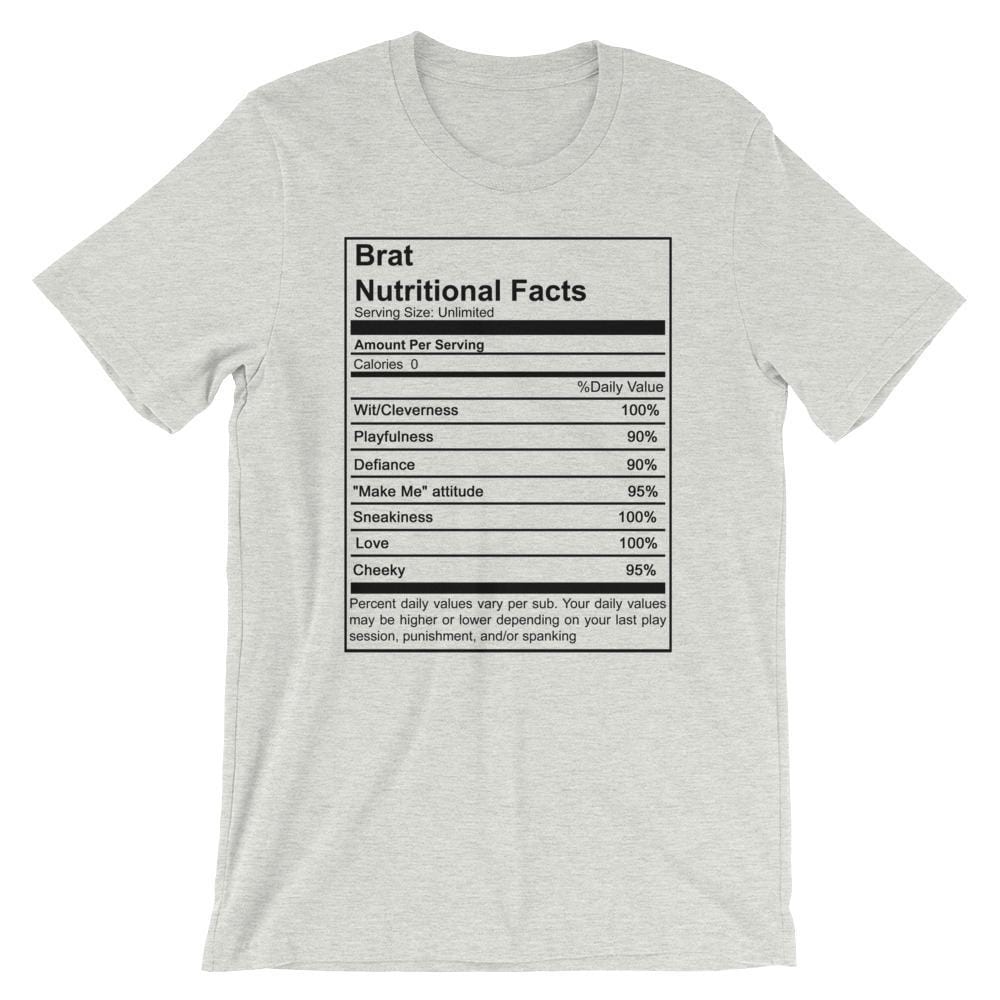 Brat Nutritional Facts T-Shirt (Unisex)