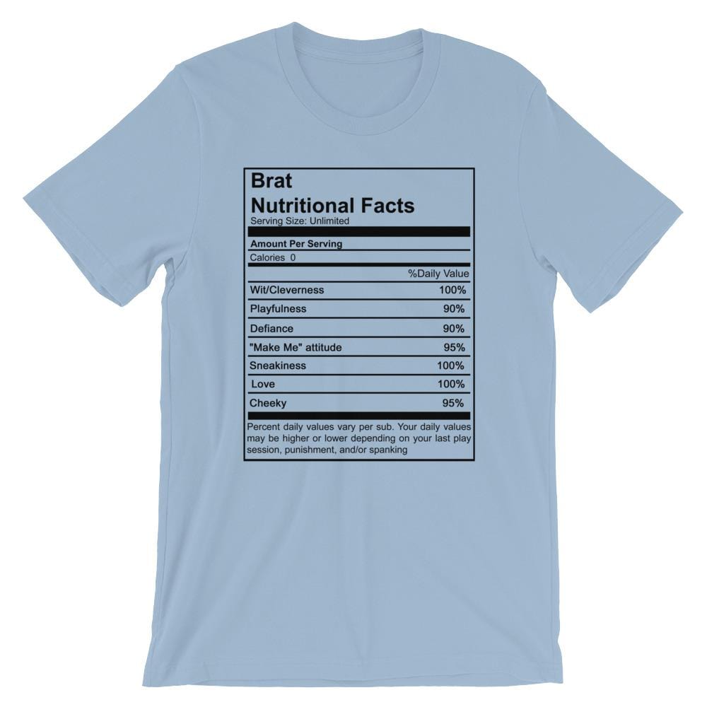 Brat Nutritional Facts T-Shirt (Unisex)