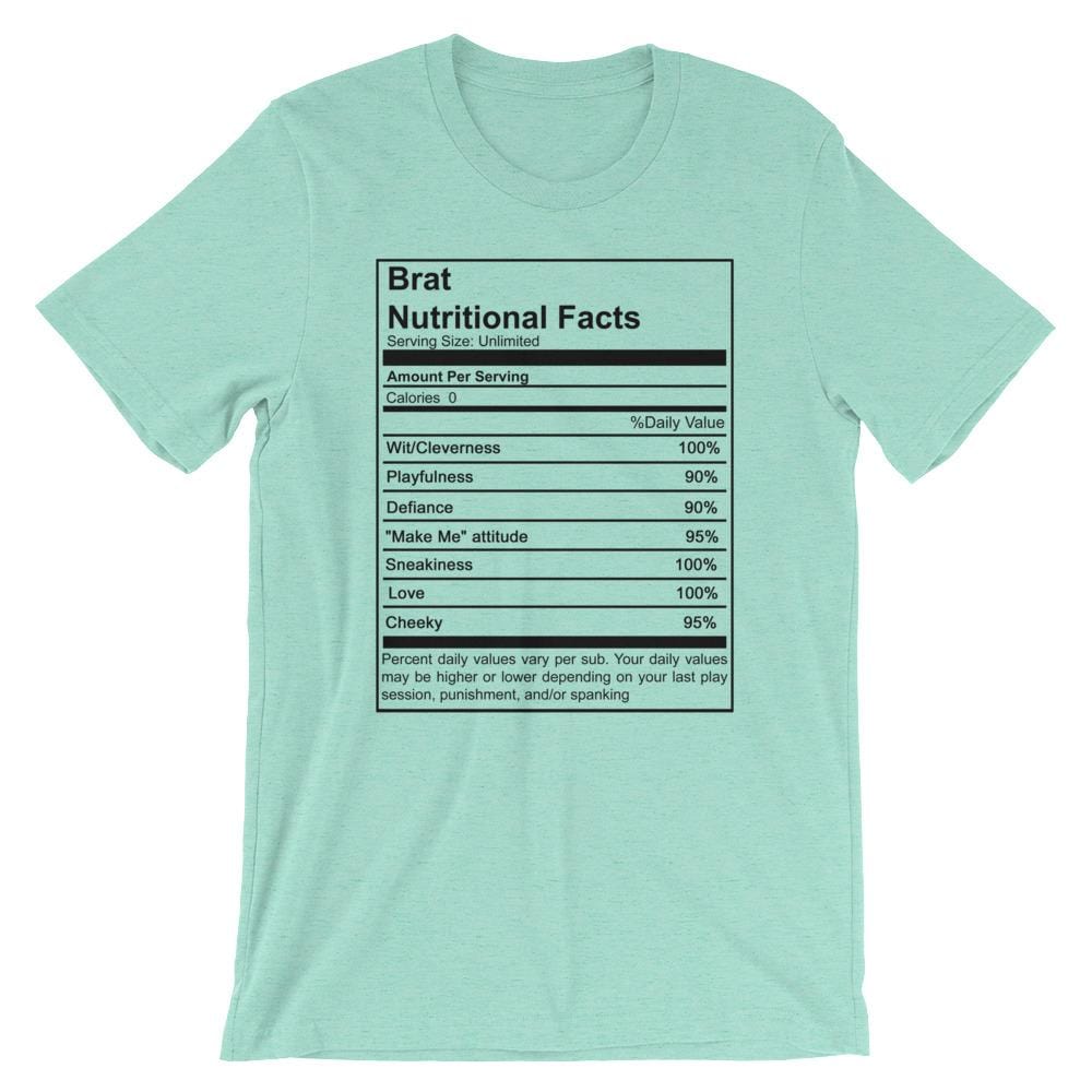 Brat Nutritional Facts T-Shirt (Unisex)