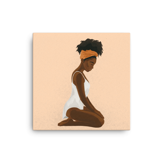 BIPOC Kneeling Submissive (Canvas)