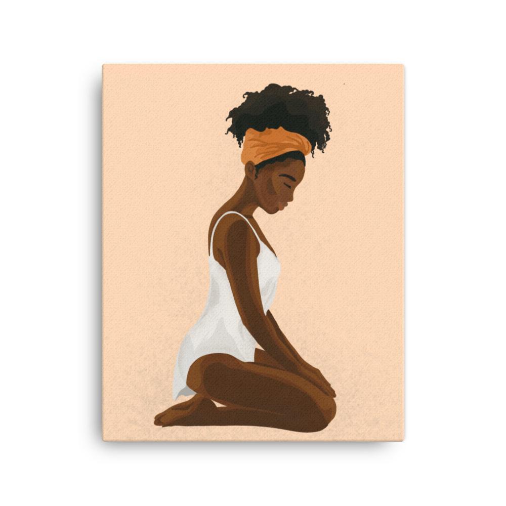 BIPOC Kneeling Submissive (Canvas)