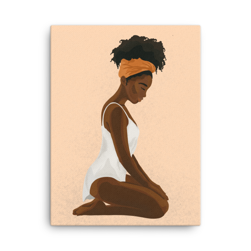 BIPOC Kneeling Submissive (Canvas)