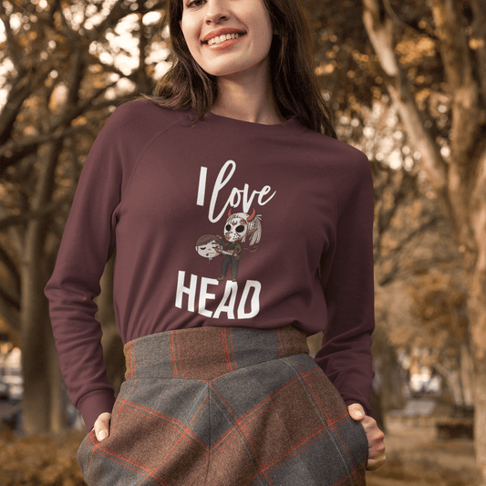 I Love Head Halloween Sweatshirt (Unisex)