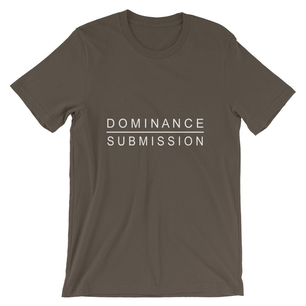 Dominance / Submission T-Shirt (Unisex) (White Lettering)