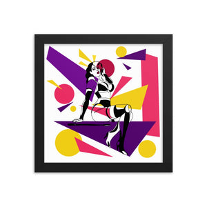 Domme Abstract Framed Poster