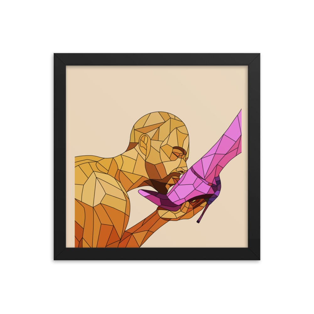 Foot Worship Framed Poster