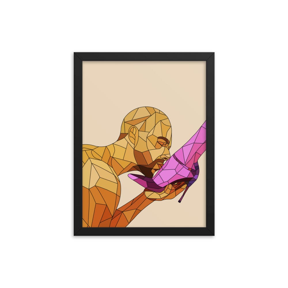 Foot Worship Framed Poster