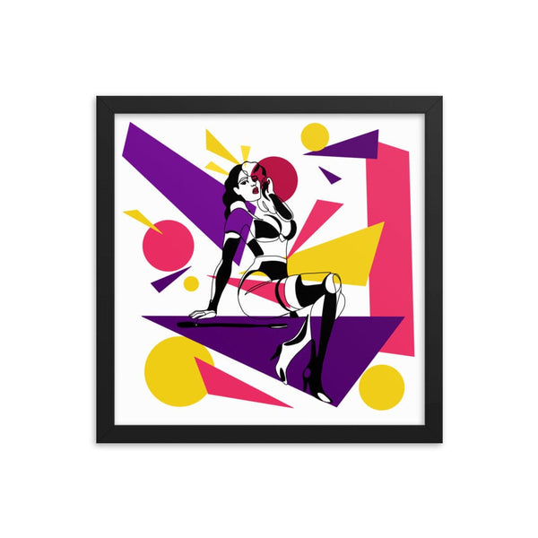 Domme Abstract Framed Poster