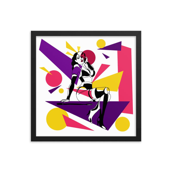 Domme Abstract Framed Poster