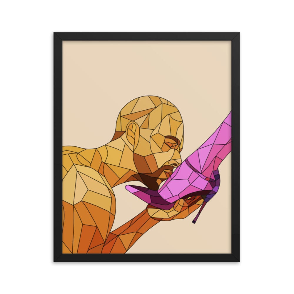 Foot Worship Framed Poster