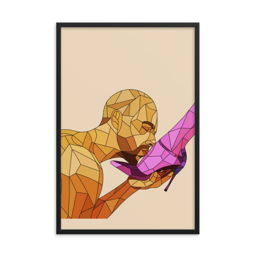Foot Worship Framed Poster