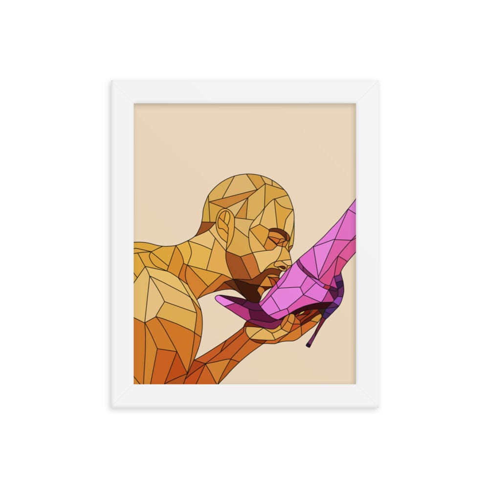 Foot Worship Framed Poster