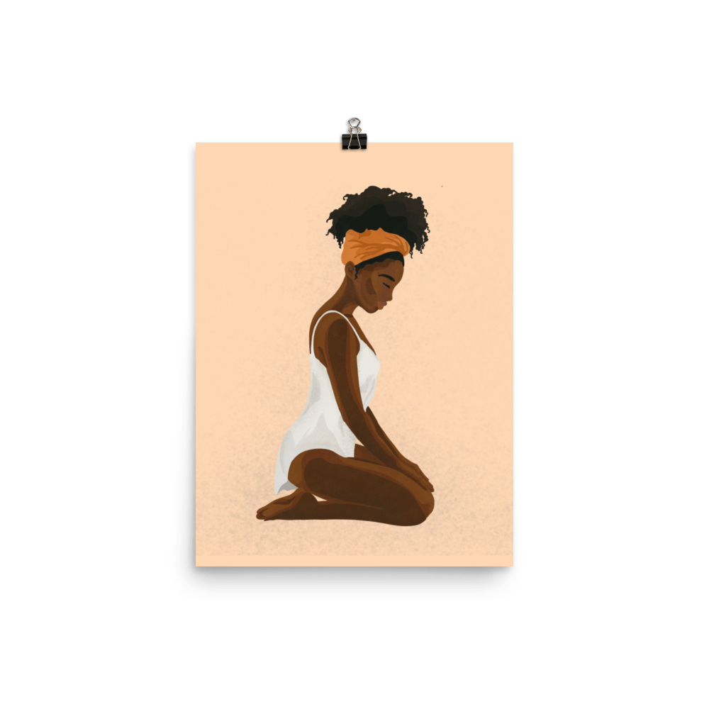 BIPOC Kneeling Submissive (Poster)