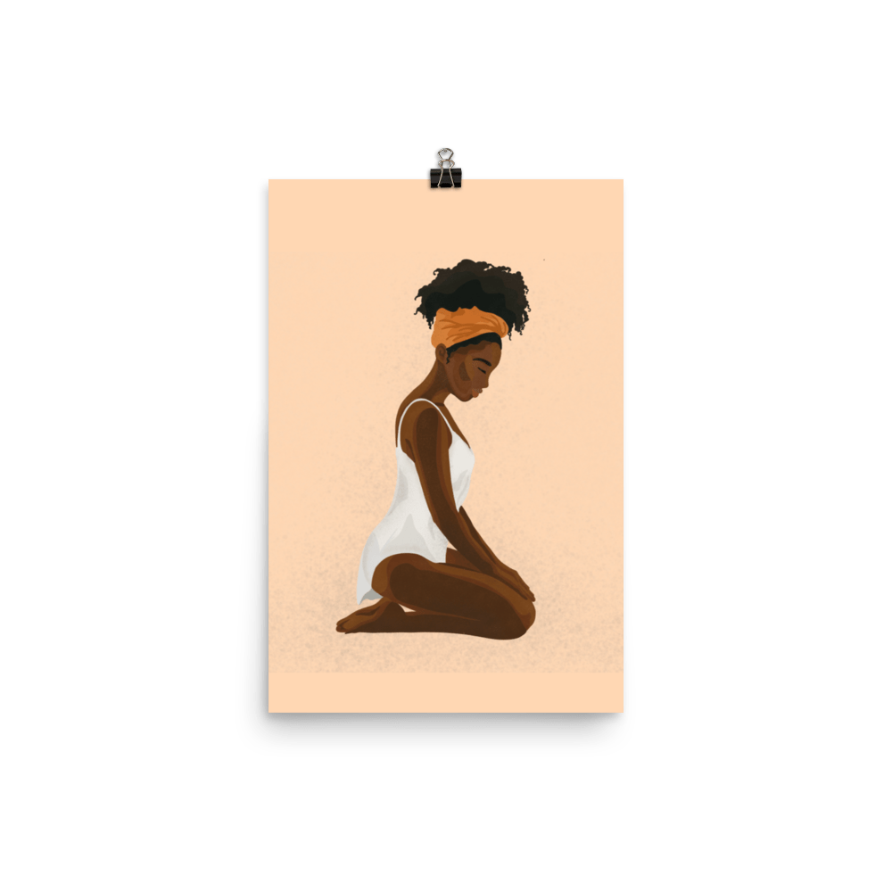 BIPOC Kneeling Submissive (Poster)