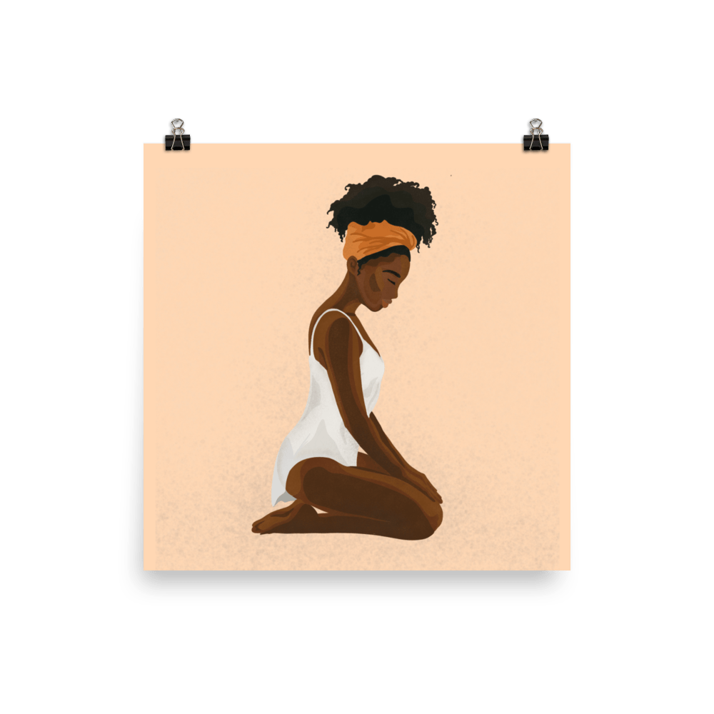 BIPOC Kneeling Submissive (Poster)