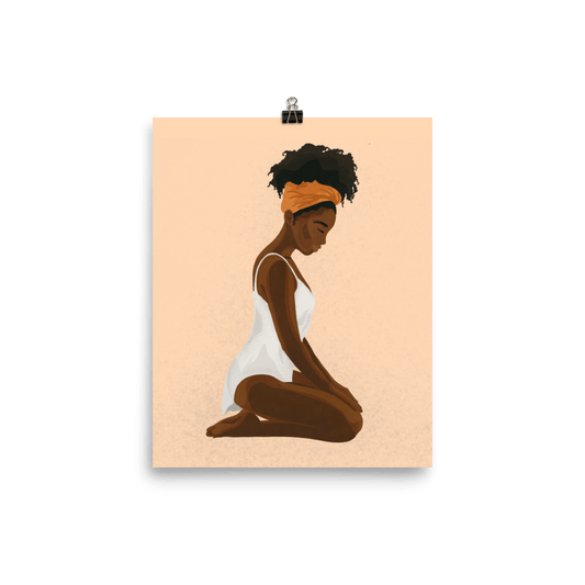 BIPOC Kneeling Submissive (Poster)