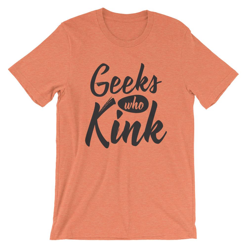 Geeks Who Kink T-Shirt (Unisex) (Black Lettering)