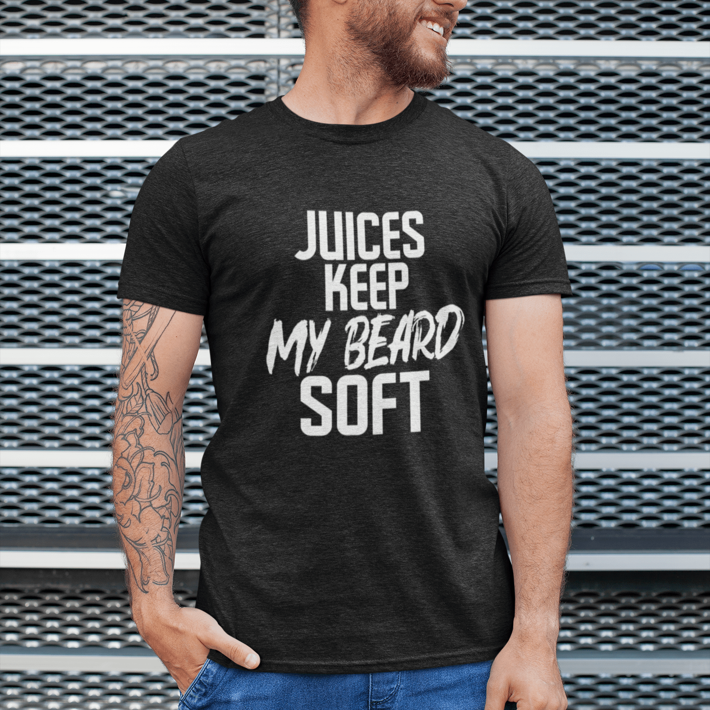 Juices Keep My Beard Soft T-Shirt (Unisex)