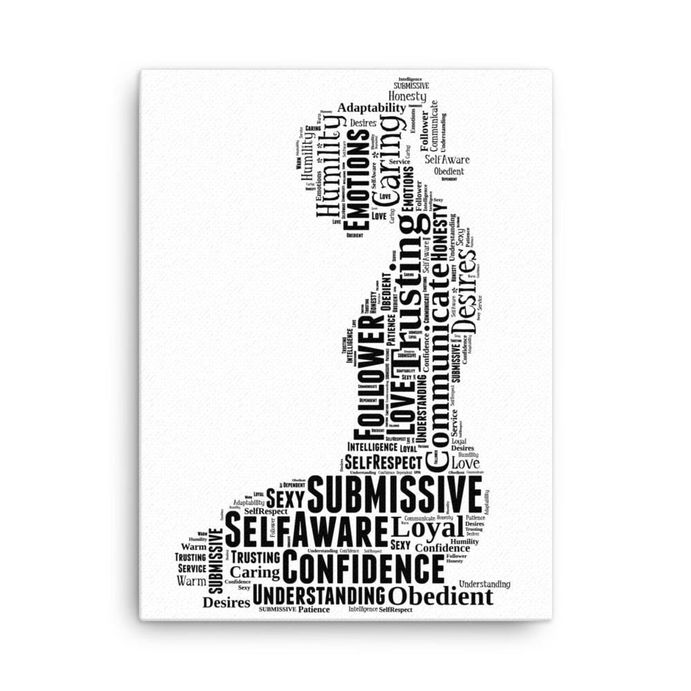 Kneeling Submissive (Canvas)