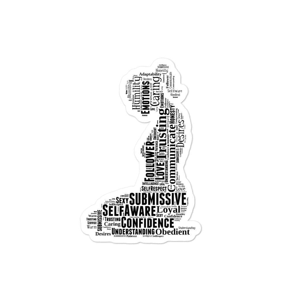 Kneeling Submissive Sticker