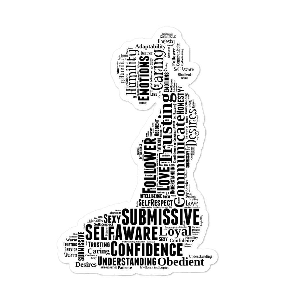 Kneeling Submissive Sticker