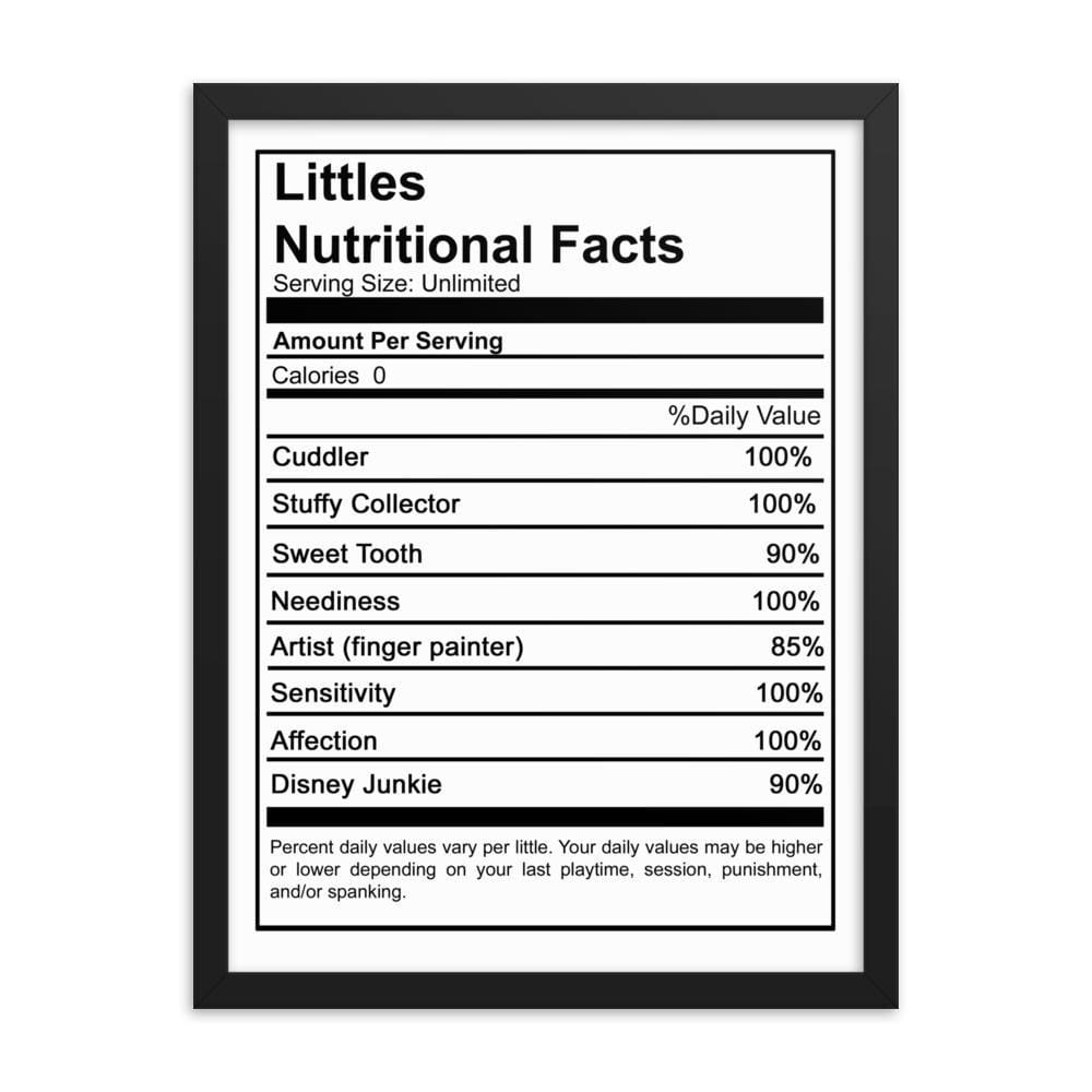 Little Nutritional Facts (Framed Poster)