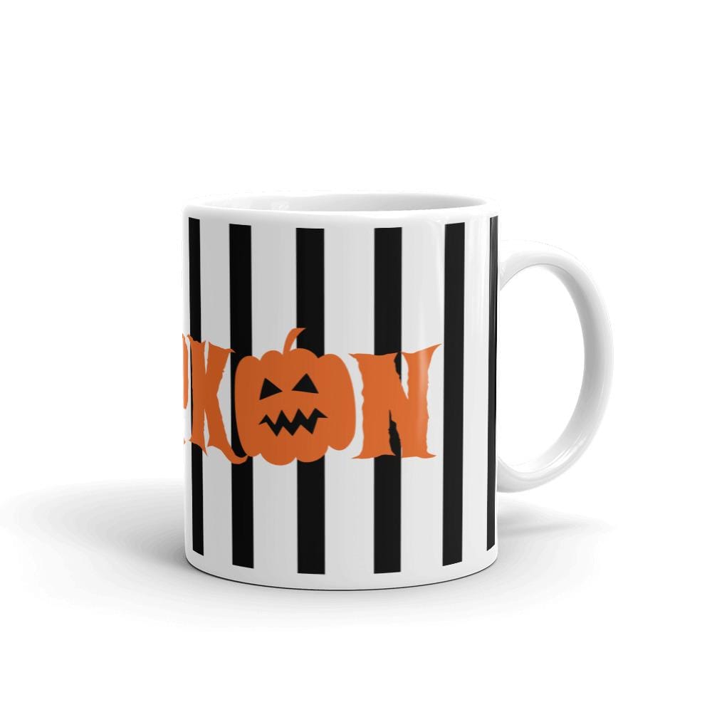 Pumpkin - Black & White Striped (Mug)