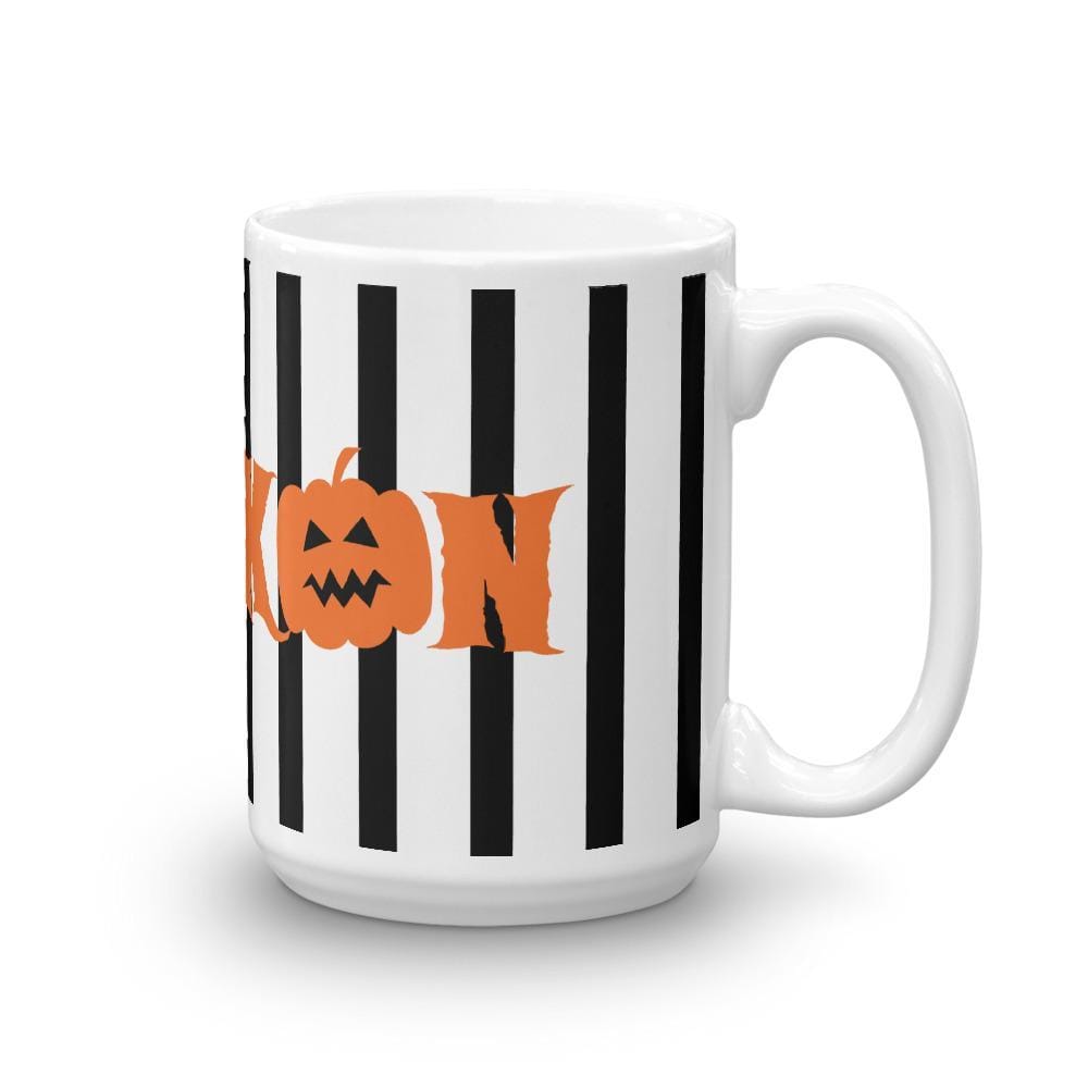 Pumpkin - Black & White Striped (Mug)