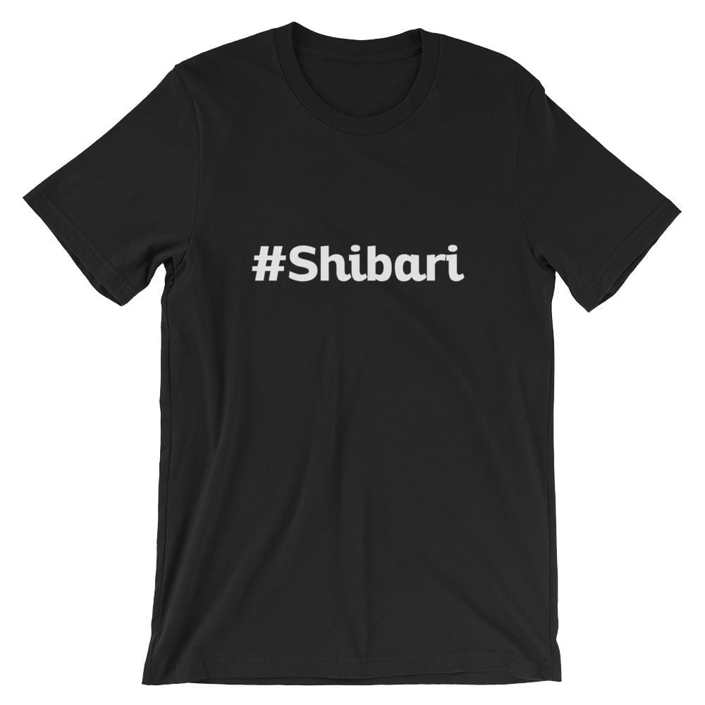 Shibari Hashtag T-Shirt (Unisex) (White Lettering)