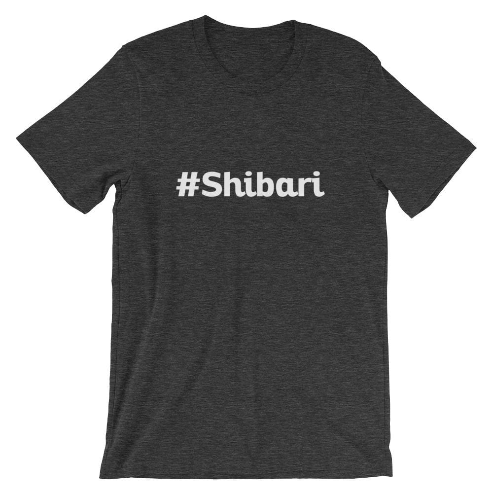 Shibari Hashtag T-Shirt (Unisex) (White Lettering)