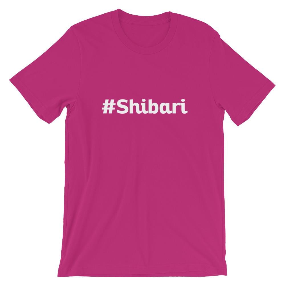 Shibari Hashtag T-Shirt (Unisex) (White Lettering)