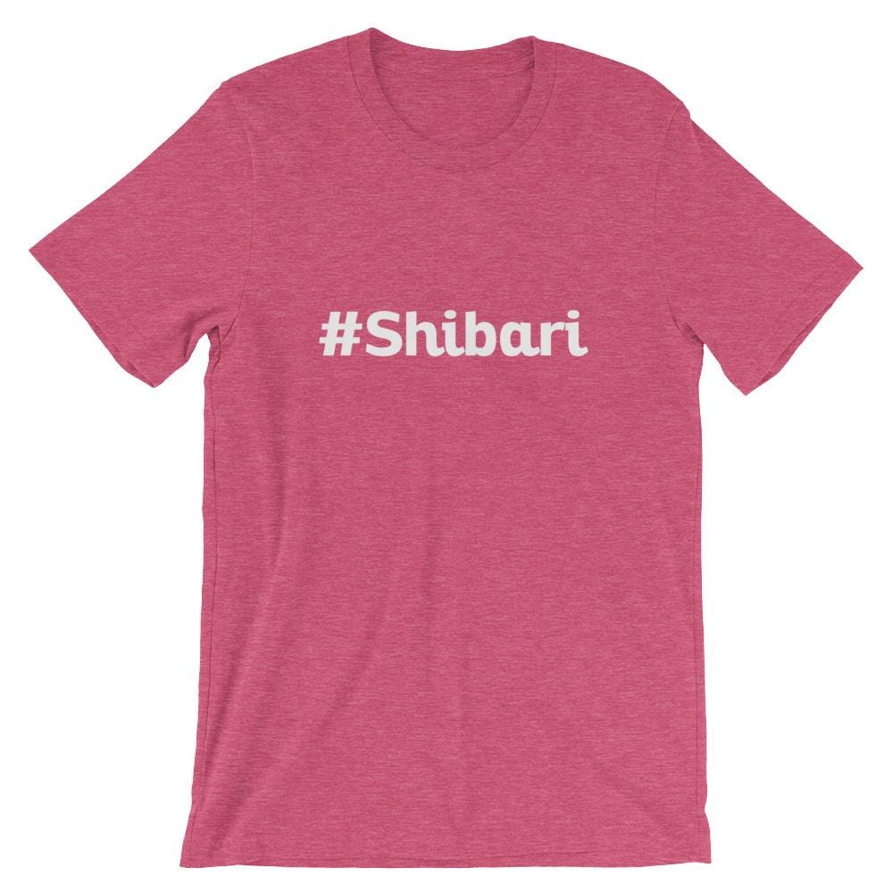 Shibari Hashtag T-Shirt (Unisex) (White Lettering)