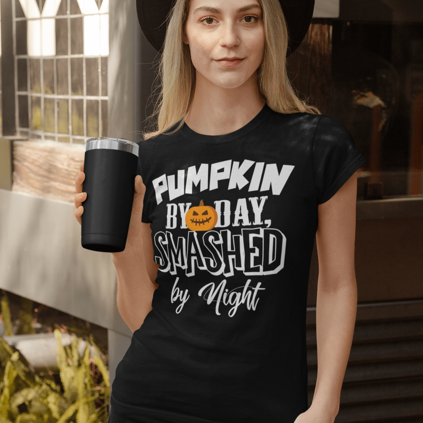Pumpkin By Day, Smashed By Night T-Shirt (Unisex)