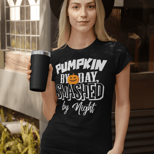 Pumpkin By Day, Smashed By Night T-Shirt (Unisex)
