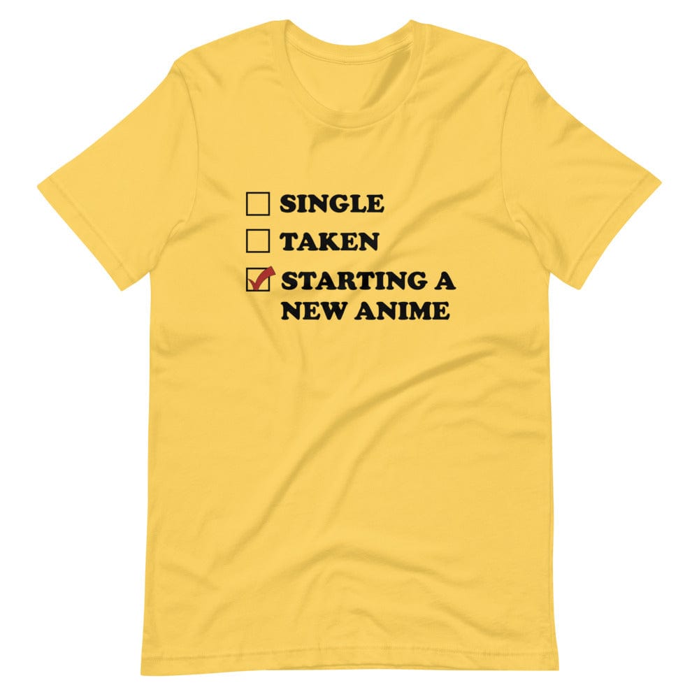 Starting A New Anime T-Shirt (Unisex)